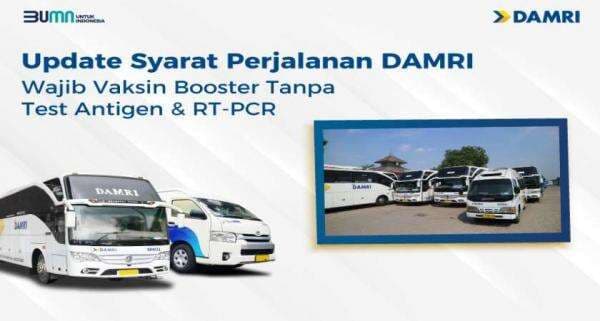 DAMRI Hapus Syarat Antigen dan RT-PCR DAMRI Hapus Syarat Antigen dan RT-PCR