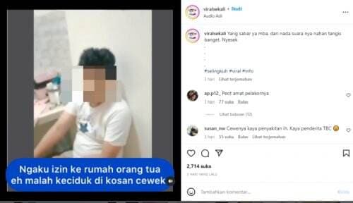 Viral Istri Grebek Suami Bersama Wanita Muda Asyik Indehoy di Kamar Kos-kosan Viral Istri Grebek Suami Bersama Wanita Muda Asyik Indehoy di Kamar Kos-kosan