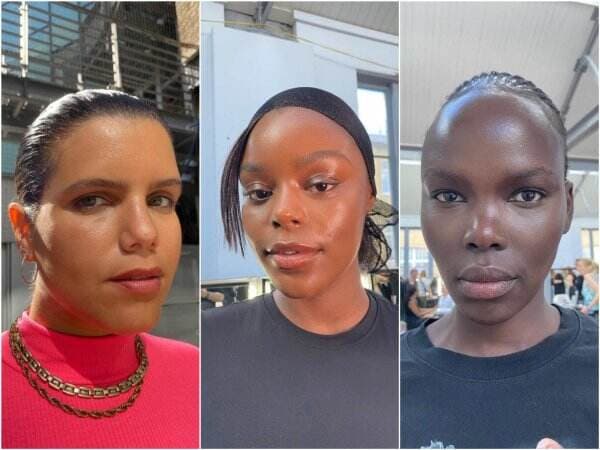 Makeup Wajah Basah Mengkilap Jadi Tren dari London Fashion Week