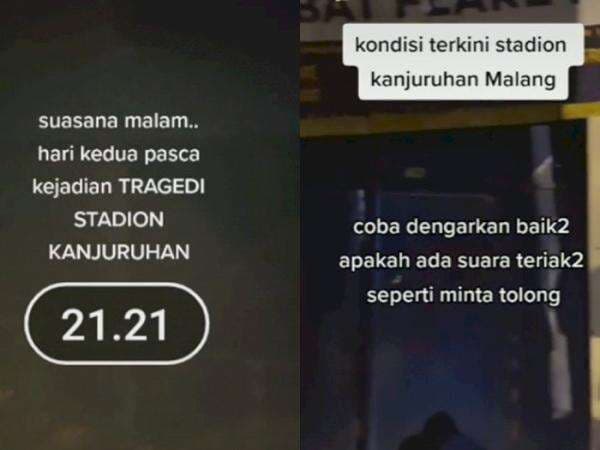 Heboh Video Angker di Stadion Kanjuruhan, Benarkah Ada Suara Tangis & Orang Minta Tolong? Heboh Video Angker di Stadion Kanjuruhan, Benarkah Ada Suara Tangis & Orang Minta Tolong?