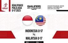 Prediksi dan Link Live Streaming Indonesia vs Malaysia di Kualifikasi Piala Asia U-17 2023