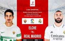 Link Live Streaming Elche vs Real Madrid di Liga Spanyol 2022-2023