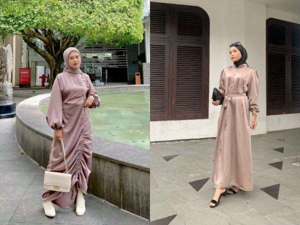 5 Model Gaun Bridesmaid Satin Polos Hijab, Simple dan Elegan! 5 Model Gaun Bridesmaid Satin Polos Hijab, Simple dan Elegan!