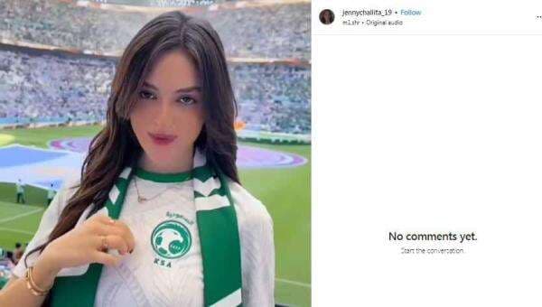 Viral! Pesona Jenny Challita, Suporter Cantik Arab Saudi yang Mirip Nia Ramadhani Viral! Pesona Jenny Challita, Suporter Cantik Arab Saudi yang Mirip Nia Ramadhani