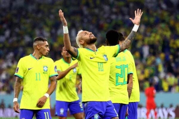 Babak Pertama, Brasil Pesta 4 Gol ke Gawang Korea Selatan