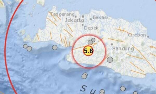 Gempa M5 8 Guncang Sukabumi Kedalaman 104 Km