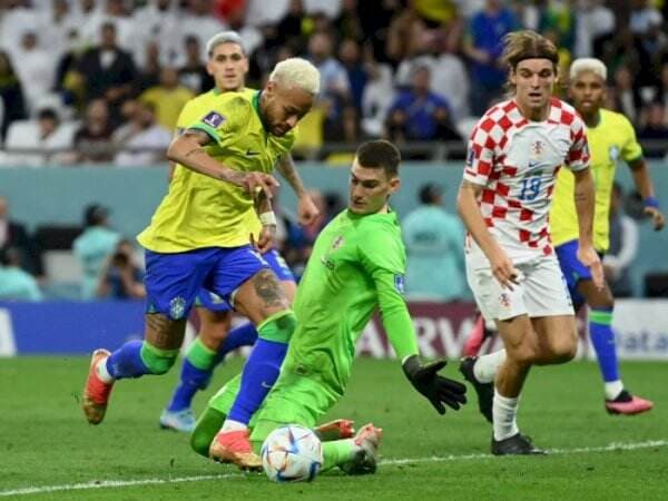 Pertandingan Kroasia Vs Brasil Sama Kuat 1-1, Gol Neymar Dibalas Bruno Petkovic