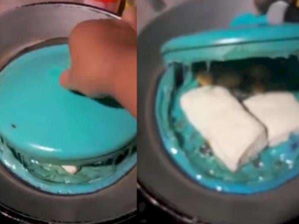 Duh Video Masak dengan Cara Dikukus Ini Bikin Netizen Kesal, Tutup Tupperwarenya Meleleh! Duh Video Masak dengan Cara Dikukus Ini Bikin Netizen Kesal, Tutup Tupperwarenya Meleleh!