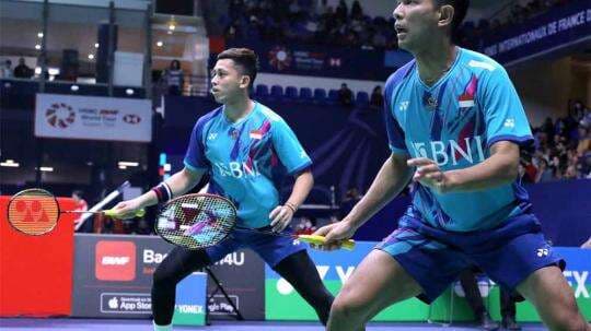 Hasil Indonesia Masters 2023: Sempat Dihajar, Fajar/Rian Geprek Balik Pasangan Chinese Taipei