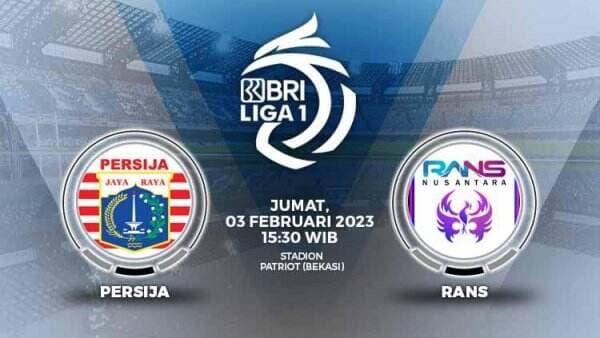 Link Live Streaming Liga 1: Persija Jakarta vs RANS Nusantara FC