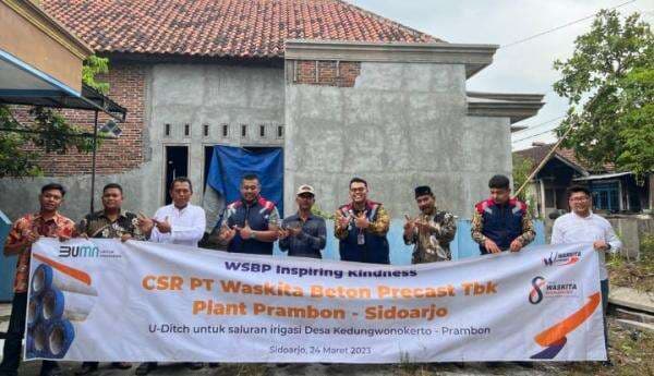 WSBP Suplai U-Ditch untuk Tingkatkan Akses Air Bersih Masyarakat di Kabupaten Sidoarjo WSBP Suplai U-Ditch untuk Tingkatkan Akses Air Bersih Masyarakat di Kabupaten Sidoarjo