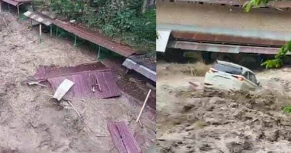 Kawasan Wisata Sembahe Sumut Disapu Banjir Bandang, 1 Mobil Hanyut! Kawasan Wisata Sembahe Sumut Disapu Banjir Bandang, 1 Mobil Hanyut!