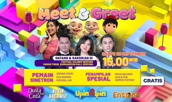 Eza Gionino, Adinda Azani dan Irsyadillah Siap Menyapa Penggemar di Dahsyatnya Meet and Greet Dusta di Balik Cinta di Serpong Eza Gionino, Adinda Azani dan Irsyadillah Siap Menyapa Penggemar di Dahsyatnya Meet and Greet Dusta di Balik Cinta di Serpong