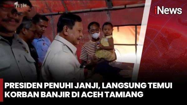 Prabowo Datangi Pengungsian Aceh Tamiang, Fokus Pemulihan dan Akses Terputus Prabowo Datangi Pengungsian Aceh Tamiang, Fokus Pemulihan dan Akses Terputus