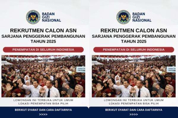 Cara Daftar SPPI 2025: Program Unggulan Badan Gizi Nasional untuk Lulusan D4, S1, dan S2 Cara Daftar SPPI 2025: Program Unggulan Badan Gizi Nasional untuk Lulusan D4, S1, dan S2