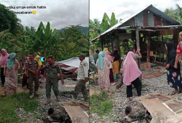 Viral Emak-Emak Robohkan Rumah Markas Narkoba di Aceh Tenggara Viral Emak-Emak Robohkan Rumah Markas Narkoba di Aceh Tenggara