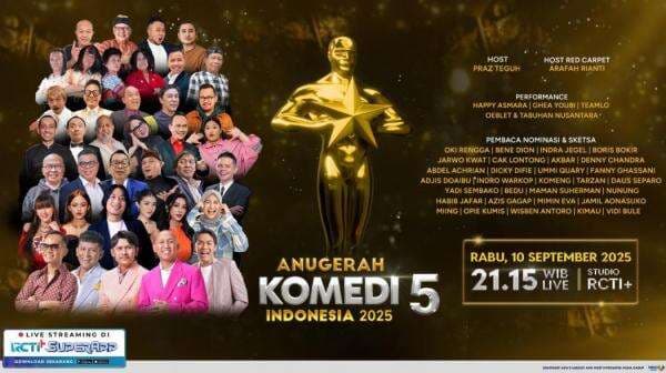 ANUKOM 2025 Tayang Sekarang di RCTI, Ada Indro Warkop hingga Opie Kumis! ANUKOM 2025 Tayang Sekarang di RCTI, Ada Indro Warkop hingga Opie Kumis!