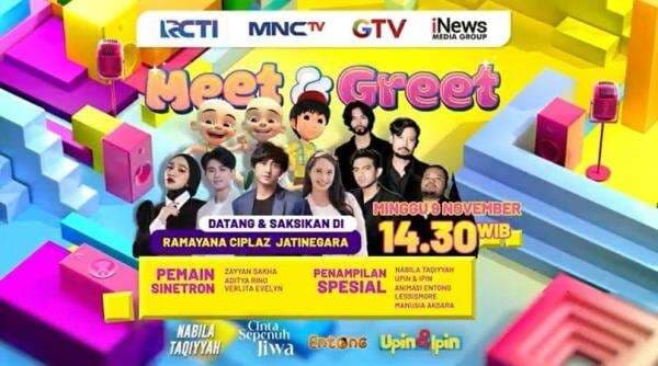 Deretan Pemain Sinetron Cinta Sepenuh Jiwa Akan Menyapa Warga Jatinegara dalam Dahsyatnya Meet and Greet Deretan Pemain Sinetron Cinta Sepenuh Jiwa Akan Menyapa Warga Jatinegara dalam Dahsyatnya Meet and Greet