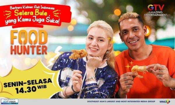 Cicip yang Otentik Asli Indonesia Bareng Bule Cantik asal Rusia Nastasya Shine dan Robby Shine di Food Hunter GTV! Cicip yang Otentik Asli Indonesia Bareng Bule Cantik asal Rusia Nastasya Shine dan Robby Shine di Food Hunter GTV!