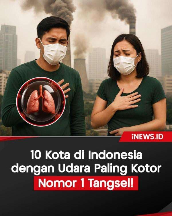 Infografis 10 Kota di Indonesia dengan Udara Paling Kotor Infografis 10 Kota di Indonesia dengan Udara Paling Kotor