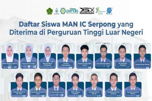 15 Siswa MAN IC Serpong Diterima di Universitas Ternama Dunia, Berikut Daftar Namanya 15 Siswa MAN IC Serpong Diterima di Universitas Ternama Dunia, Berikut Daftar Namanya