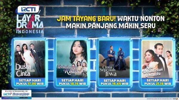 Waktu Tayang Lebih Panjang dan Cerita Makin Menegangkan, Layar Drama Indonesia Hadir dengan Jam Baru di RCTI! Waktu Tayang Lebih Panjang dan Cerita Makin Menegangkan, Layar Drama Indonesia Hadir dengan Jam Baru di RCTI!