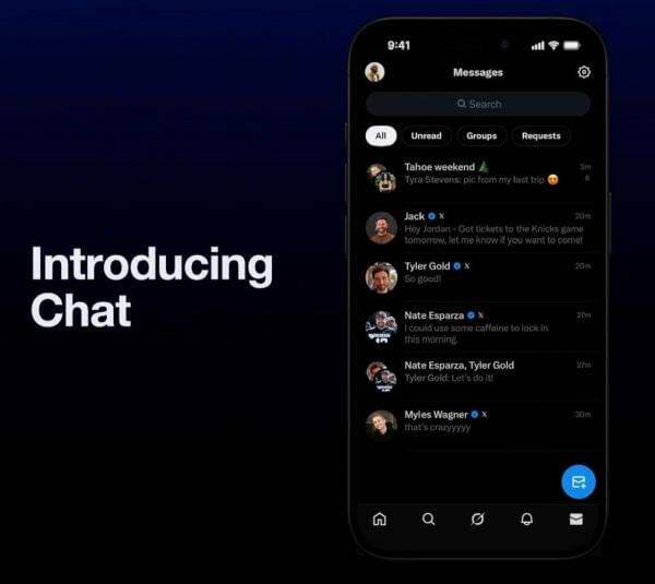 X Luncurkan Aplikasi Obrolan Chat, Dilengkapi Enkripsi End-to-End dan Fitur Mirip WhatsApp X Luncurkan Aplikasi Obrolan Chat, Dilengkapi Enkripsi End-to-End dan Fitur Mirip WhatsApp