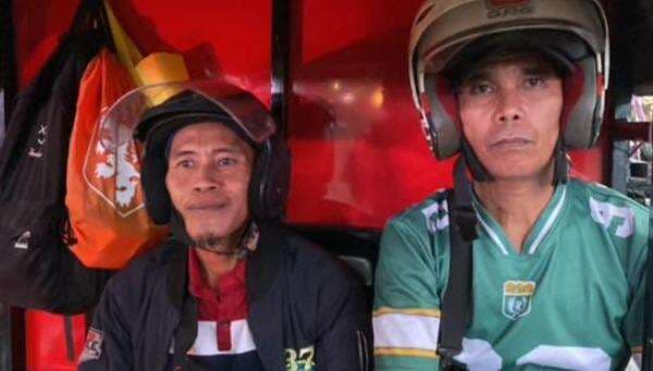 Pemudik Ini Tak Takut Ditilang, Naik Gerobak Motor Roda 3 ke Subang Pemudik Ini Tak Takut Ditilang, Naik Gerobak Motor Roda 3 ke Subang