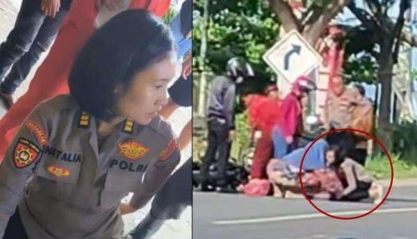Aksi Heroik Polwan Cantik AKP Natalia Bantu Korban Kecelakaan di Bantaeng, Ceritanya Bikin Haru Aksi Heroik Polwan Cantik AKP Natalia Bantu Korban Kecelakaan di Bantaeng, Ceritanya Bikin Haru