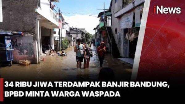 Sungai Citarum Bandung Meluap, Ribuan Rumah di 3 Kecamatan Terendam Banjir Sungai Citarum Bandung Meluap, Ribuan Rumah di 3 Kecamatan Terendam Banjir
