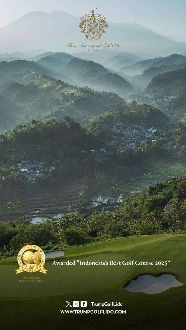 Resmi! Trump International Golf Club Lido Lapangan Golf Terbaik di Indonesia 2025 Resmi! Trump International Golf Club Lido Lapangan Golf Terbaik di Indonesia 2025