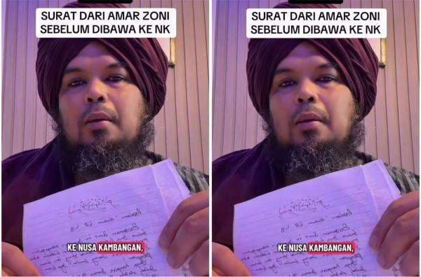 Mengejutkan! Ammar Zoni Bikin Surat untuk Ustaz Derry Sulaiman sebelum Dipindahkan ke Nusakambangan Mengejutkan! Ammar Zoni Bikin Surat untuk Ustaz Derry Sulaiman sebelum Dipindahkan ke Nusakambangan