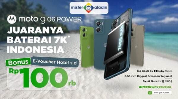 Moto G 06 Power: Smartphone Tangguh untuk Liburan dengan Baterai Juara! Moto G 06 Power: Smartphone Tangguh untuk Liburan dengan Baterai Juara!