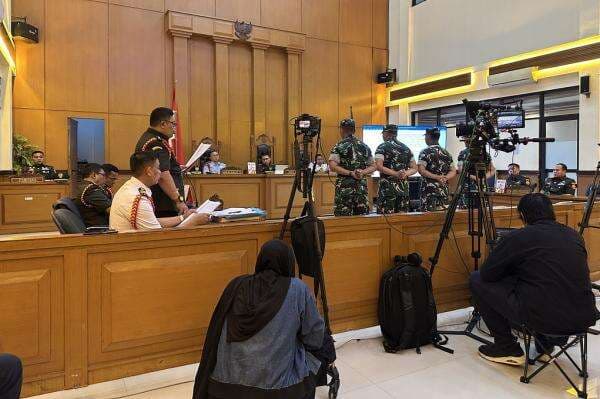 Sidang Replik, Oditur Minta 4 Tentara Penyiram Air Keras Andrie Yunus Divonis sesuai Tuntutan Sidang Replik, Oditur Minta 4 Tentara Penyiram Air Keras Andrie Yunus Divonis sesuai Tuntutan