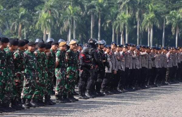 3.643 Personel TNI-Polri Diterjunkan Amankan Demo di Sekitar Monas
