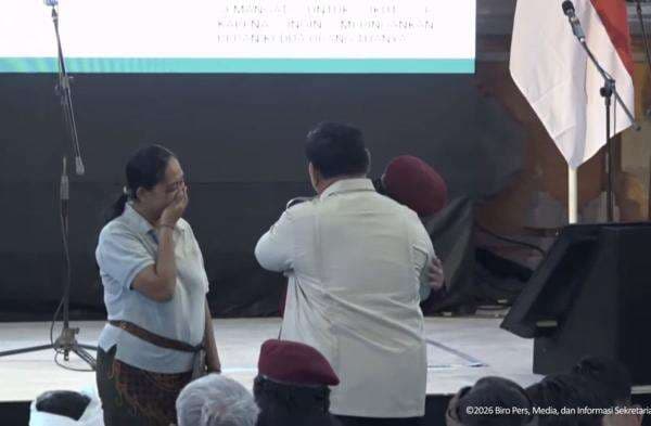 Momen Siswa SRMP 17 Tabanan Curhat ke Prabowo Momen Siswa SRMP 17 Tabanan Curhat ke Prabowo