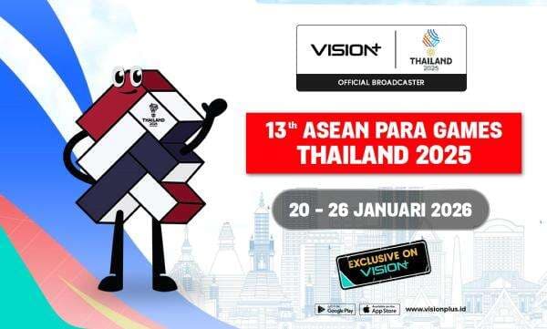 Cara Nonton Live Streaming ASEAN Para Games 2025 di Vision+, Klik di Sini! Cara Nonton Live Streaming ASEAN Para Games 2025 di Vision+, Klik di Sini!