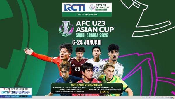Jadwal Siaran Langsung Piala Asia U-23 2026 Minggu Ini: Laga Panas Tersaji, Live di RCTI! Jadwal Siaran Langsung Piala Asia U-23 2026 Minggu Ini: Laga Panas Tersaji, Live di RCTI!