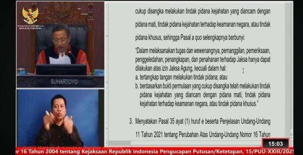 Tok! MK Kabulkan Bersyarat Gugatan Imunitas Jaksa Tok! MK Kabulkan Bersyarat Gugatan Imunitas Jaksa
