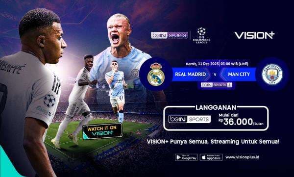 Jadwal dan Link Live Streaming Real Madrid vs Manchester City di Liga Champions, Saksikan di Sini! Jadwal dan Link Live Streaming Real Madrid vs Manchester City di Liga Champions, Saksikan di Sini!