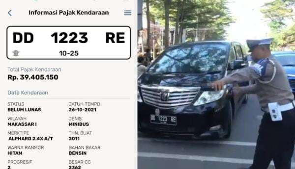 Mobil Alphard Terjaring Operasi Patuh di Makassar, Tunggakan Pajak Capai Rp39 Juta Mobil Alphard Terjaring Operasi Patuh di Makassar, Tunggakan Pajak Capai Rp39 Juta
