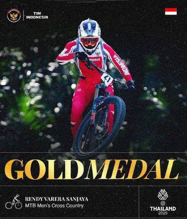 Hasil SEA Games 2025: Rendy Varera Sanjaya Sumbang Medali Emas Ke-6 untuk Indonesia dari Mountain Bike! Hasil SEA Games 2025: Rendy Varera Sanjaya Sumbang Medali Emas Ke-6 untuk Indonesia dari Mountain Bike!