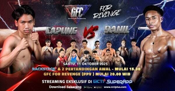 Saksikan Duel Tinju Panas Garuda Fight Championship For Revenge, Eksklusif di RCTI+ Saksikan Duel Tinju Panas Garuda Fight Championship For Revenge, Eksklusif di RCTI+