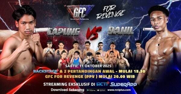 GFC For Revenge: Duel Tinju Terpanas 2025, Eksklusif di RCTI+ SuperApp! GFC For Revenge: Duel Tinju Terpanas 2025, Eksklusif di RCTI+ SuperApp!