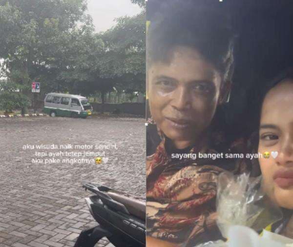 Viral, Mahasiswi Ini Berlari Bahagia saat Wisuda Dijemput Ayahnya yang Supir Angkot Viral, Mahasiswi Ini Berlari Bahagia saat Wisuda Dijemput Ayahnya yang Supir Angkot