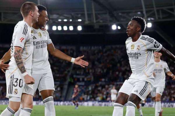 Hasil Levante vs Real Madrid di Liga Spanyol: Los Blancos Lanjutkan 100 Persen Kemenangan Hasil Levante vs Real Madrid di Liga Spanyol: Los Blancos Lanjutkan 100 Persen Kemenangan