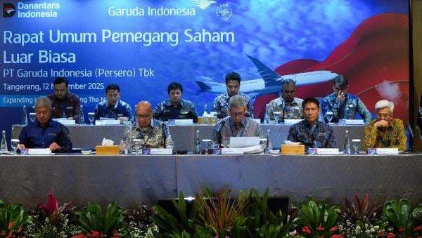 RUPSLB Garuda Indonesia Restui Suntikan Dana Rp23,67 Triliun dari Danantara RUPSLB Garuda Indonesia Restui Suntikan Dana Rp23,67 Triliun dari Danantara