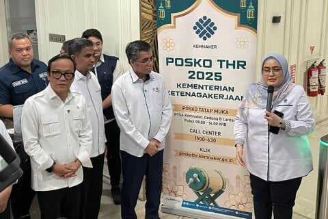 Posko THR 2025 Resmi Dibuka, Menaker: Terima Aduan Pekerja Posko THR 2025 Resmi Dibuka, Menaker: Terima Aduan Pekerja
