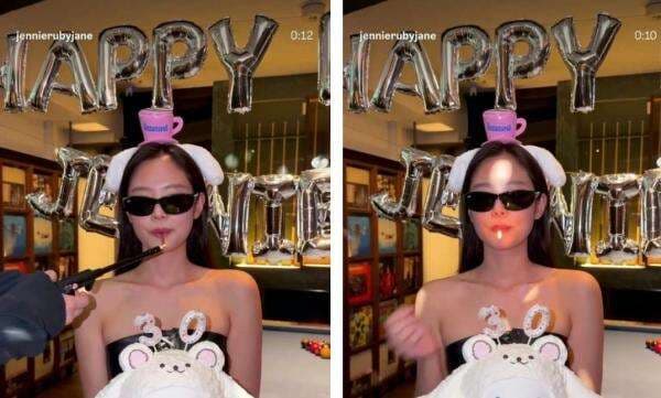 Jennie BLACKPINK Jadi Sorotan usai Tiup Lilin Ultah dengan Gestur Merokok Jennie BLACKPINK Jadi Sorotan usai Tiup Lilin Ultah dengan Gestur Merokok