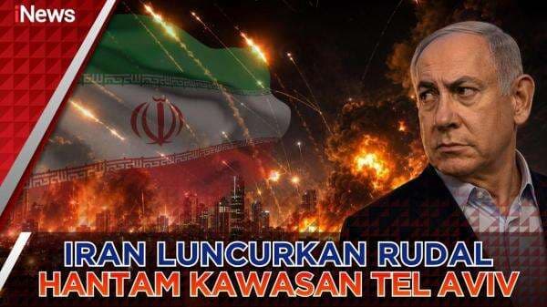 Belasan Rudal Iran Hantam Kawasan Tel Aviv, Sirene Serangan Udara di Israel Meraung Belasan Rudal Iran Hantam Kawasan Tel Aviv, Sirene Serangan Udara di Israel Meraung
